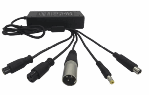 Chargeur universel 36v / 48v avec 5 embouts de charge